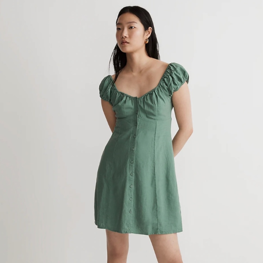 Madewell Green Mini Dress